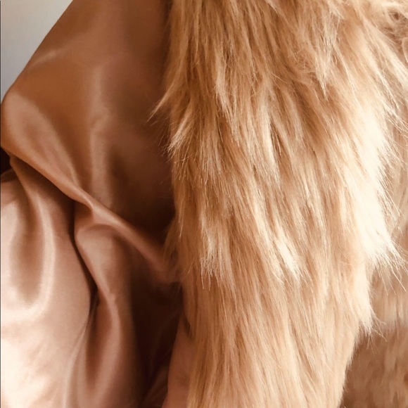 BCBGeneration Pink Blush Faux Fur Crop Jacket - Picture 5 of 5